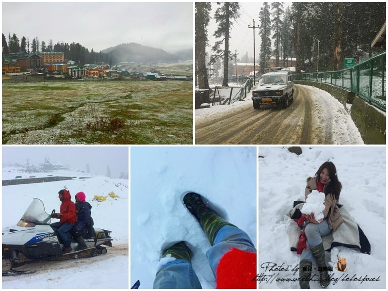 【印度-喀什米爾 Kashmir】Day6 斯里納加的冰雪世界。貢馬Gulmarg，轉身遇見人生的第一場大雪。