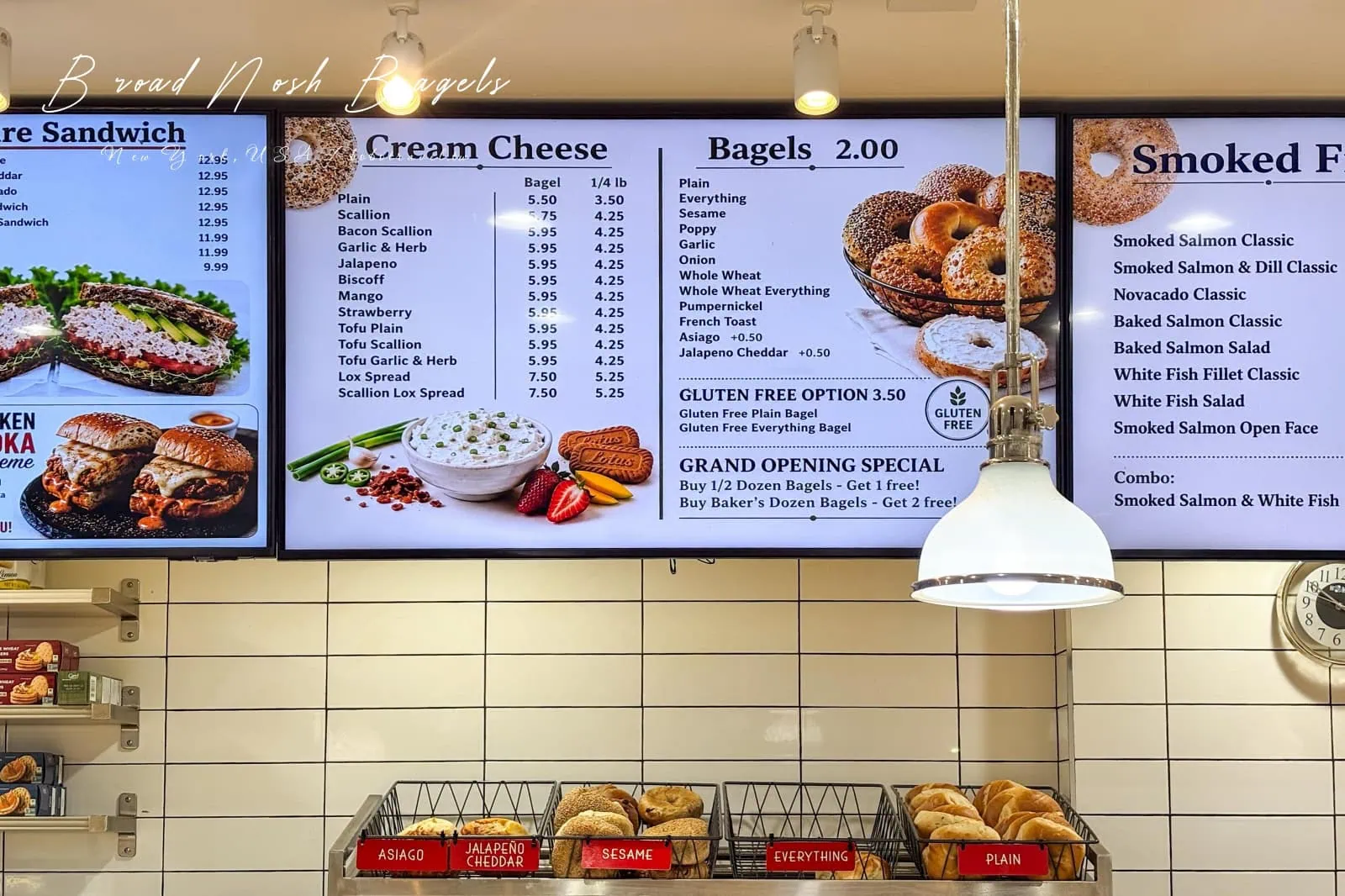 紐約貝果推薦:Broad Nosh Bagels,中央公園旁 20 種奶油乳酪任你挑的手作貝果,菜單價格、必點口味、外帶小技巧 34 Broad Nosh Bagels17