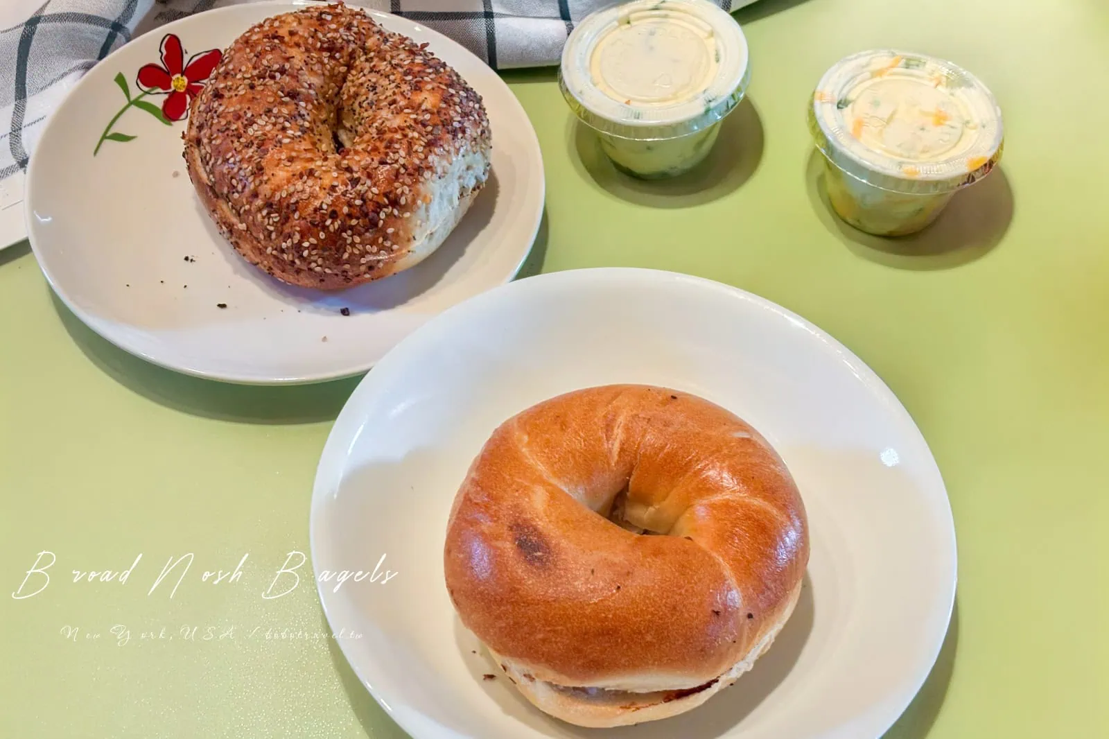 紐約貝果推薦:Broad Nosh Bagels,中央公園旁 20 種奶油乳酪任你挑的手作貝果,菜單價格、必點口味、外帶小技巧 48 Broad Nosh Bagels25